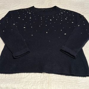 Talbots Navy Gem Swester